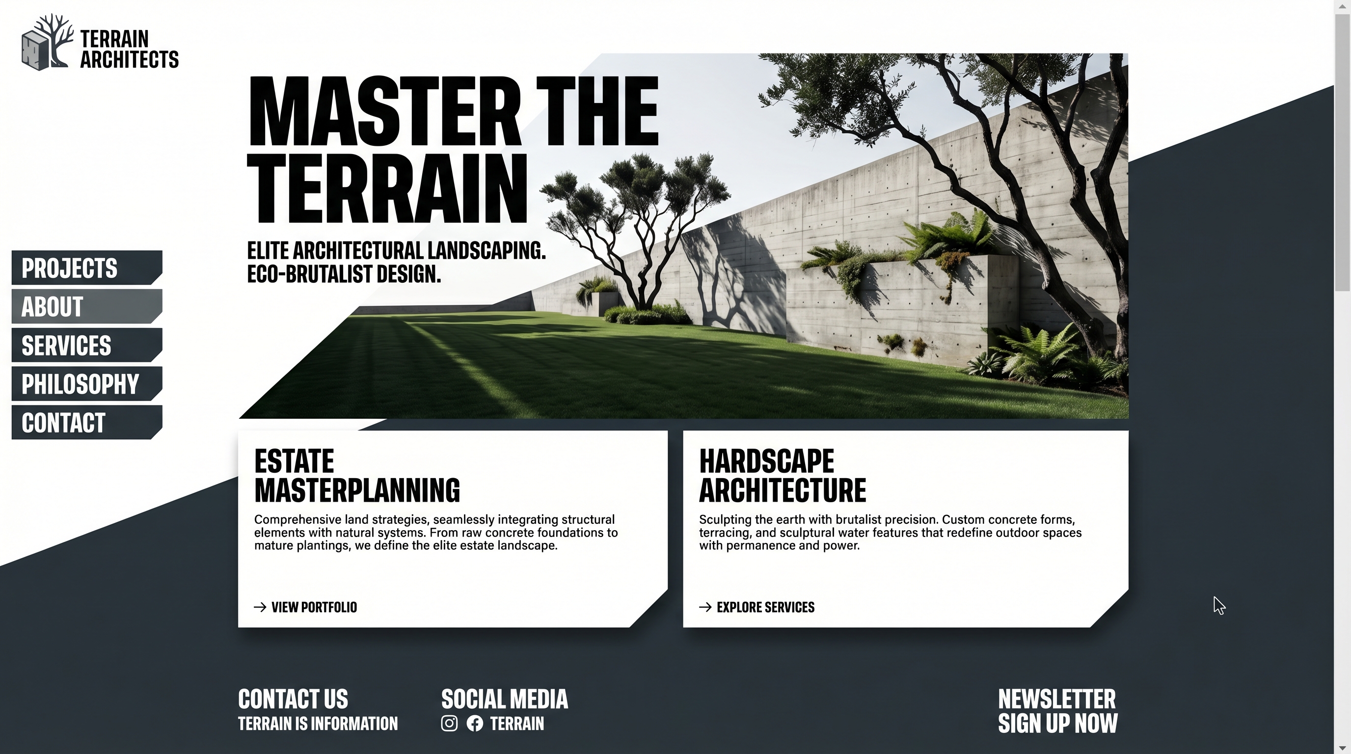 Apex Landscaping website